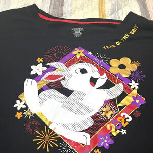 Disney Year Of The Rabbit T-Shirt Womens 3X Black Lunar New Year 2023 Exclusive